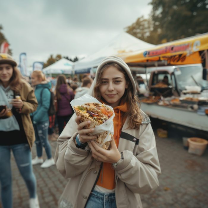 young-people-enjoying-street-food